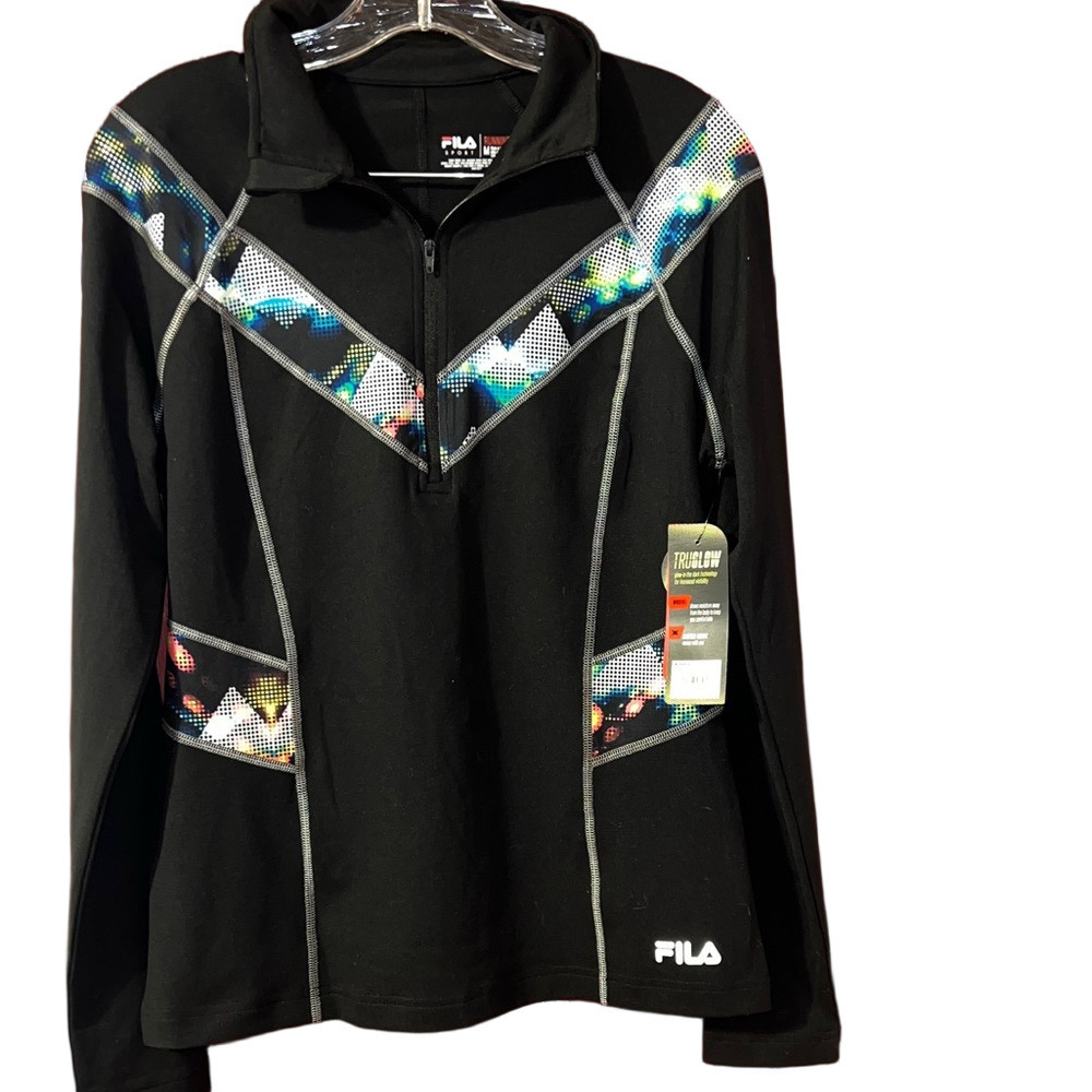 NEW FILA Sport Performance Running Pullover Track Jacket Size M